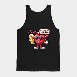 Beer Is My Valentine Tank Top